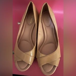 Cole haan  open toe wedge shoe